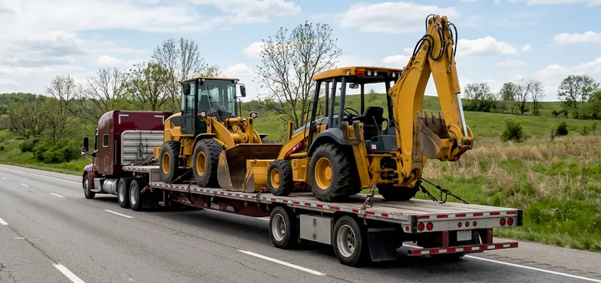 Loader and Backhoe Tractors Transport San Francisco